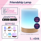 Dacida Friendship Lamp v2.0 - Extended Wifi Range - Simple Bluetooth Setup (Single)